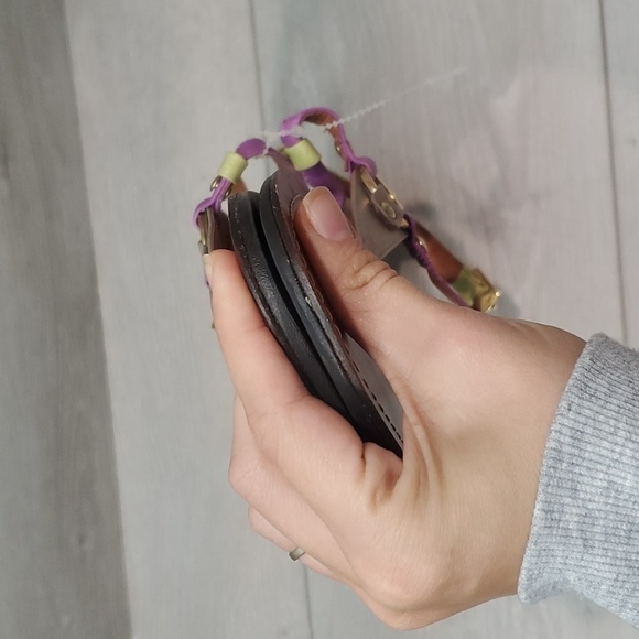 Steve Madden Women Ankle Leather Thong Flats sandals shoes sz 10M - Picture 6 of 9